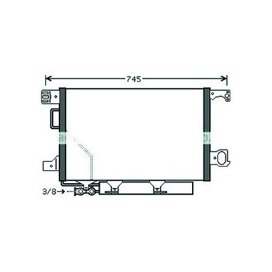 Condensatore per MERCEDES-BENZ C W203 dal 2004 al 2006 Codice OEM 203-500-2154