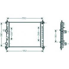 Radiatore acqua per FIAT BRAVO dal 1995 al 2001