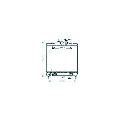 Radiatore acqua per KIA PICANTO dal 2004 al 2007 Codice OEM 2531007000