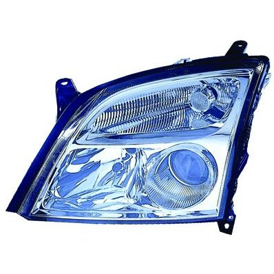 Proiettore cromato per OPEL VECTRA C dal 2002 al 2005 lato sinistro guidatore Codice OEM 93171428