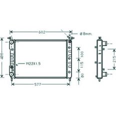 Radiatore acqua per FIAT STRADA dal 1999 al 2003