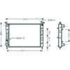 Radiatore acqua per FIAT PALIO dal 1996 al 2001