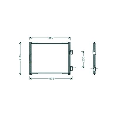 Condensatore per FORD KA dal 1996 al 2008 Codice OEM 1026928