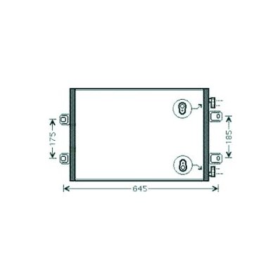 Condensatore per RENAULT MASCOTT dal 2004 al 2010 Codice OEM 5010514383