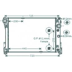 Radiatore acqua per MERCEDES-BENZ E dal 2009 al 2013