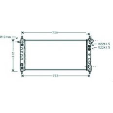 Radiatore acqua per OPEL CORSA B dal 1997 al 2000