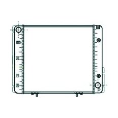 Radiatore acqua per MERCEDES-BENZ E dal 1984 al 1989