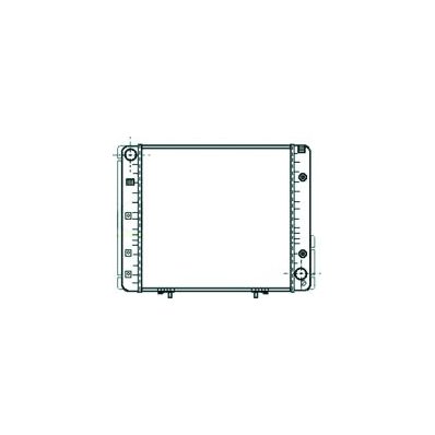 Radiatore acqua per MERCEDES-BENZ E dal 1984 al 1989 Codice OEM 124-500-8703