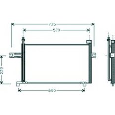 Condensatore per NISSAN MICRA K11 dal 1998 al 2000