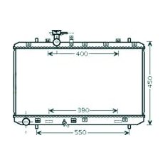 Radiatore acqua per SUZUKI SX4 dal 2006 al 2010