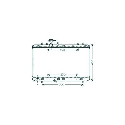 Radiatore acqua per FIAT SEDICI dal 2006 al 2009 Codice OEM 71742136