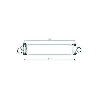 Intercooler per FORD S-MAX dal 2010 al 2015 Codice OEM 1742236