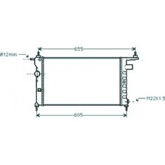Radiatore acqua per OPEL CORSA B dal 1993 al 1997