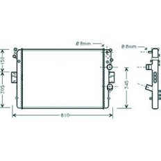 Radiatore acqua per IVECO DAILY dal 2000 al 2006