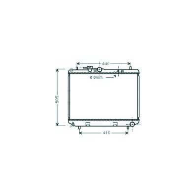 Radiatore acqua per DAIHATSU TERIOS dal 1997 al 2006 Codice OEM 1640087401