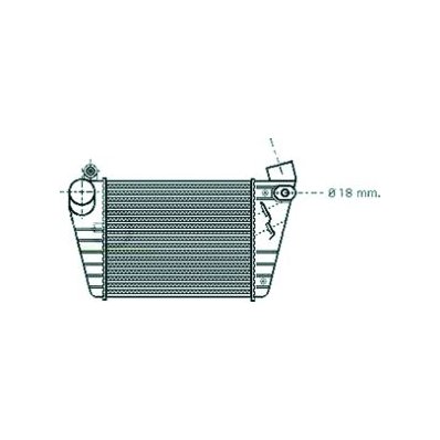 Intercooler per SKODA OCTAVIA dal 2000 al 2004 Codice OEM 1J0145803F