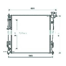 Radiatore acqua per KIA SPORTAGE dal 2010 al 2015