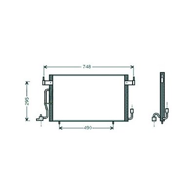 Condensatore per CITROEN BERLINGO dal 1996 al 2002 Codice OEM 6455V8