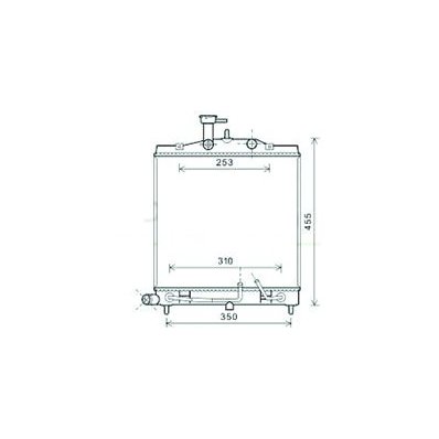 Radiatore acqua per KIA PICANTO dal 2008 al 2010 Codice OEM 25310-07530