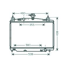 Radiatore acqua per MAZDA 2 dal 2008 al 2010