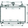 Radiatore acqua per MAZDA 2 dal 2008 al 2010