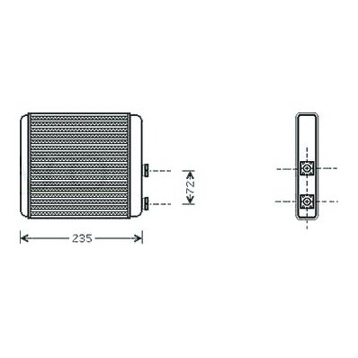 Scambiatore di calore per OPEL ASTRA G dal 1998 al 2004 Codice OEM 1618142