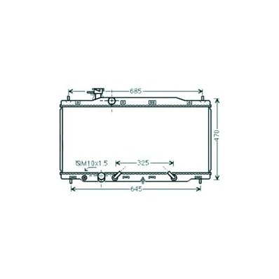 Radiatore acqua per HONDA CR-V dal 2007 al 2009 Codice OEM 19010RZAA51