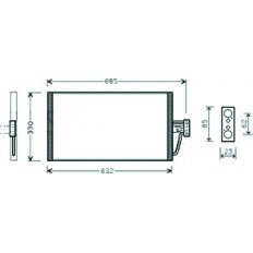 Condensatore per BMW 5 E39 dal 1995 al 2000