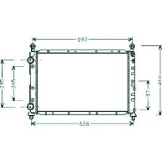 Radiatore acqua per ALFA ROMEO 145 dal 1994 al 2000