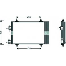 Condensatore per CITROEN XSARA dal 2000 al 2004