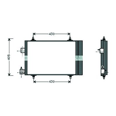 Condensatore per CITROEN XSARA dal 2000 al 2004 Codice OEM 6455EA