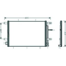 Condensatore per AUDI A4 dal 2004 al 2008