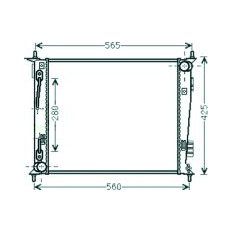 Radiatore acqua per KIA SOUL dal 2012 al 2014