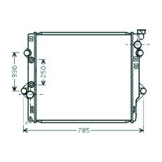 Radiatore acqua per TOYOTA LAND CRUISER dal 2002 al 2009