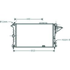 Radiatore acqua per OPEL VECTRA A dal 1988 al 1992