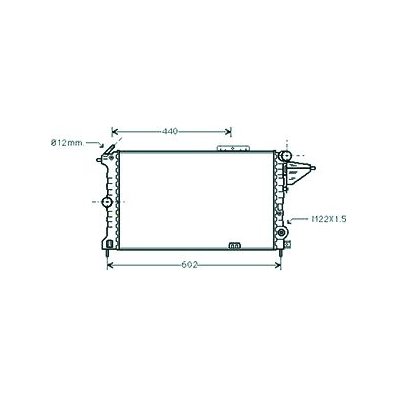 Radiatore acqua per OPEL VECTRA A dal 1988 al 1992 Codice OEM 90442583