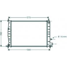Radiatore acqua per FORD FIESTA MK IV dal 1999 al 2002