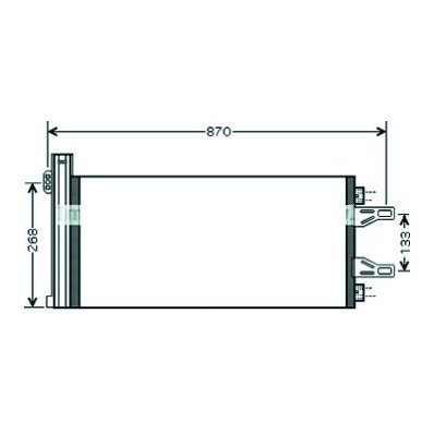 Condensatore per CITROEN JUMPER dal 2006 al 2014 Codice OEM 1361235080