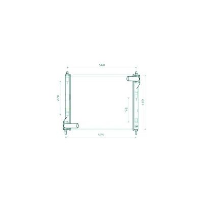 Radiatore acqua per NISSAN JUKE dal 2010 al 2014 Codice OEM 214101KC5A