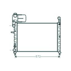 Radiatore acqua per FIAT TIPO dal 1988 al 1995