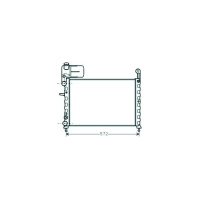 Radiatore acqua per FIAT TIPO dal 1988 al 1995 Codice OEM 7632018