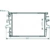 Radiatore acqua per VOLKSWAGEN TRANSPORTER T5 dal 2009 al 2015