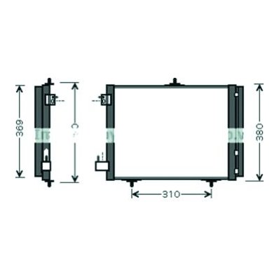 Condensatore per CITROEN C2 dal 2003 al 2008 Codice OEM 6455JF