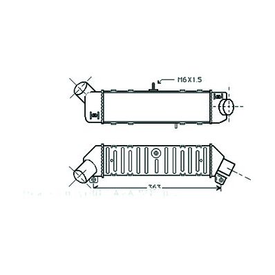 Intercooler per SEAT IBIZA dal 1996 al 1999 Codice OEM 6K0145805C