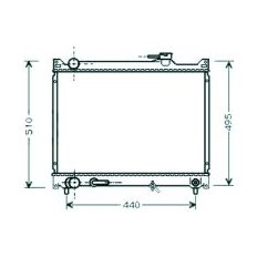 Radiatore acqua per SUZUKI GRAND VITARA dal 1998 al 2005
