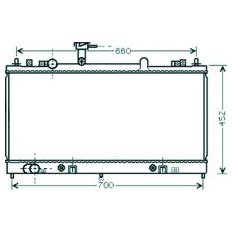 Radiatore acqua per MAZDA 6 dal 2002 al 2005