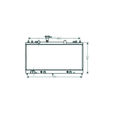 Radiatore acqua per MAZDA 6 dal 2002 al 2005 Codice OEM L328-15-200A