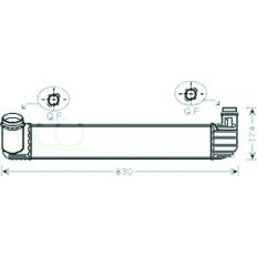 Intercooler per RENAULT MEGANE dal 2008 al 2012