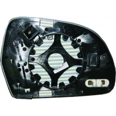 Piastra specchio retrovisore termica 06-08-06-09 per AUDI A3 dal 2008 al 2012 lato sinistro guidatore Codice OEM 8T0857535E