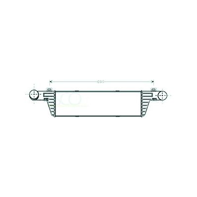 Intercooler per MERCEDES-BENZ E dal 1995 al 1999 Codice OEM 2105000400